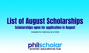 List of August Scholarships to Apply for (Compiled 2026)