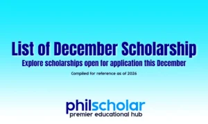 List of December Scholarships to Apply for (Compiled 2026)