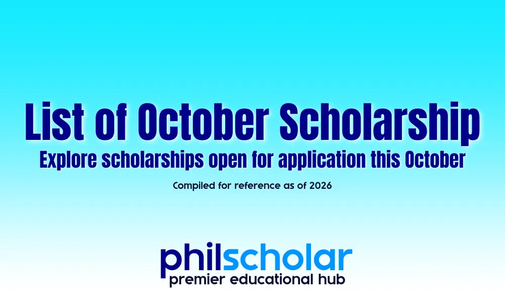 List of October Scholarships to Apply for (Compiled 2026)