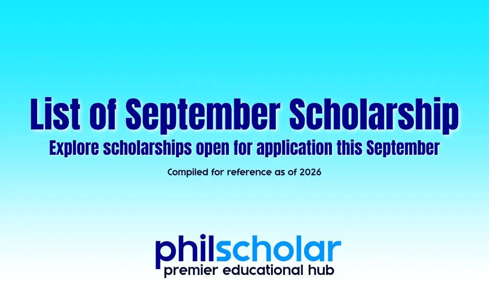 List of September Scholarships to Apply for (Compiled 2026)