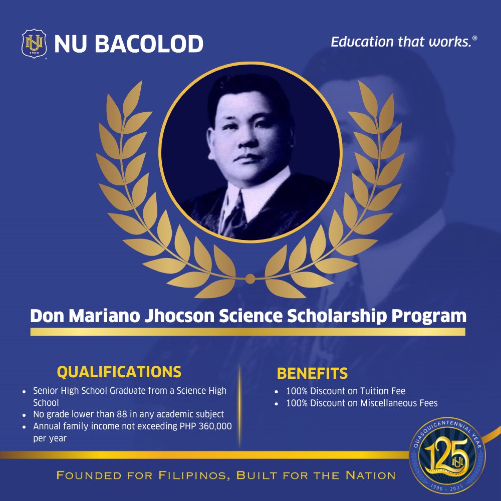 NU-Don Mariano Jhocson Science Scholarship Program