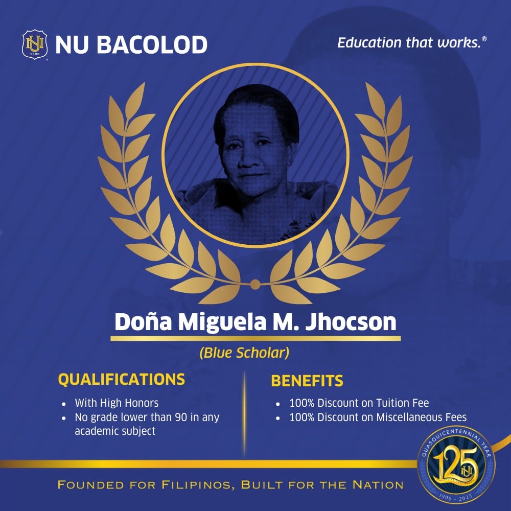 NU-Doña Miguela M. Jhocson Scholarship Program