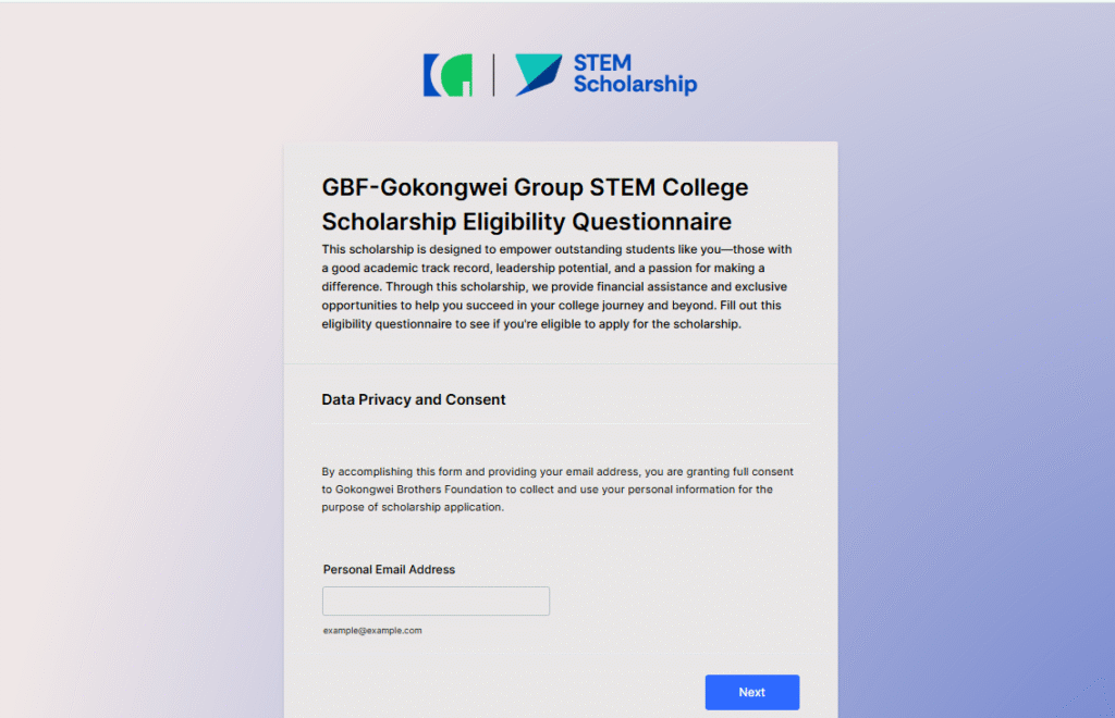 GBF-Gokongwei Group STEM College Scholarship