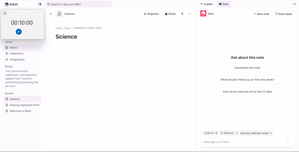AI-Powered Note-Taking Tools - Mem