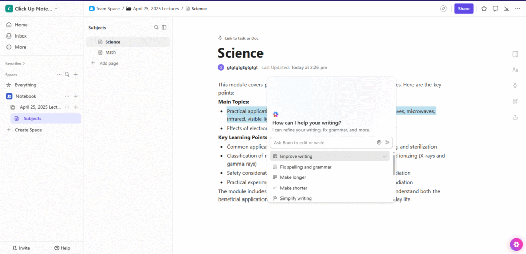 AI-Powered Note-Taking Tools - ClickUp