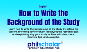 Background of the Study - PhilScholar