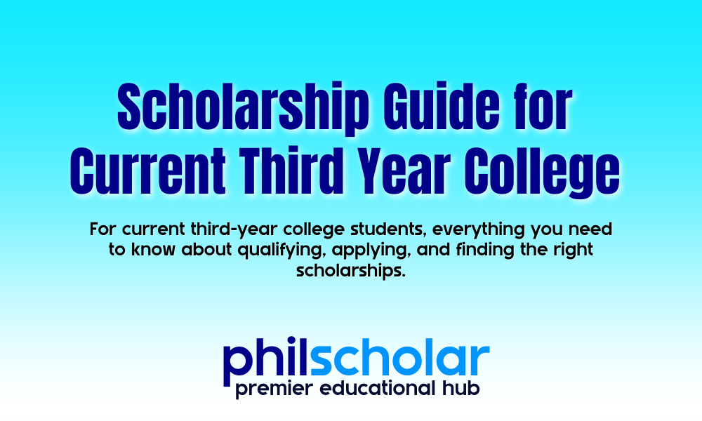 Scholarship Guide for Current Third Year College