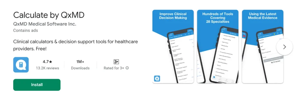 Calculate by QxMD - Essential Apps for MedTech Students