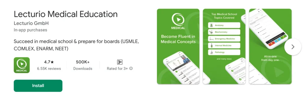 Lecturio - Essential Apps for MedTech Students