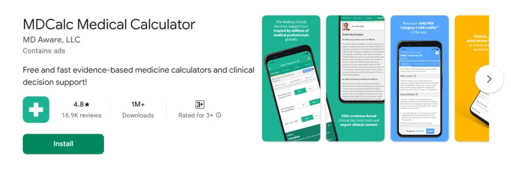 MDClac - Essential Apps for MedTech Students