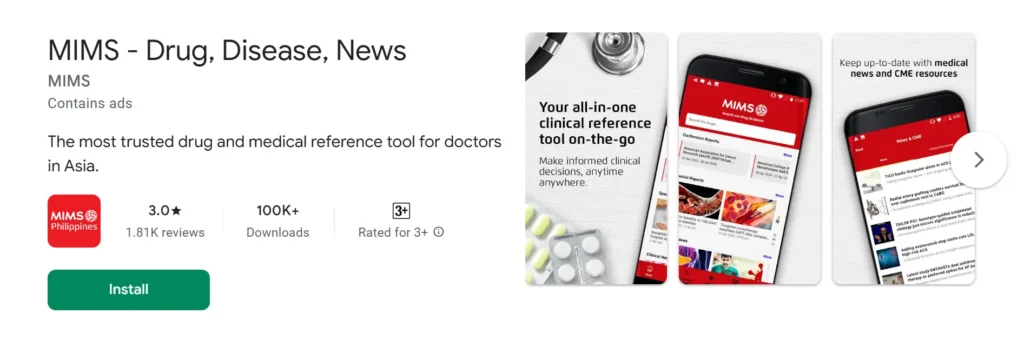 MIMS - Essential Apps for MedTech Students