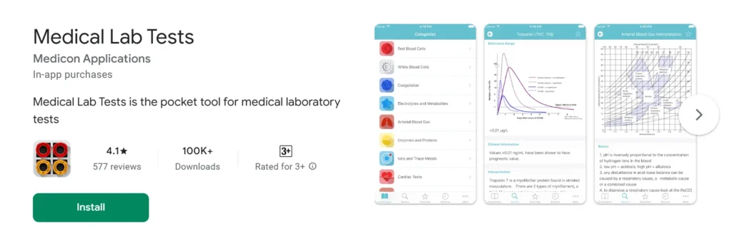 Medical Lab Tests - Essential Apps for MedTech Students