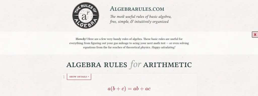 12 Useful Websites to Study Math - AlgebraRules
