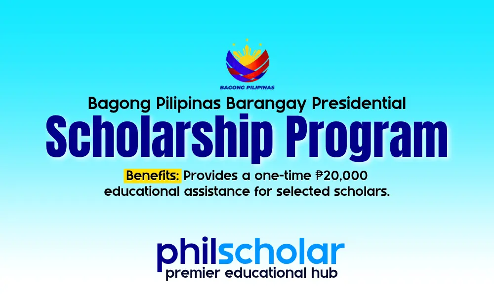 Bagong Pilipinas Barangay Presidential Scholars Program Apply Now!
