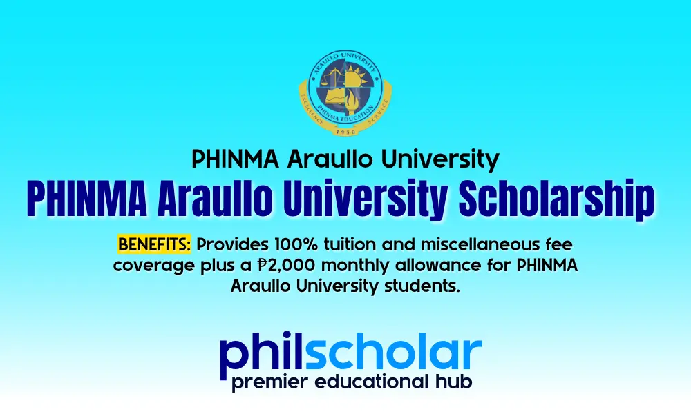 PHINMA Araullo University Scholarship for SY 2026–2027 | Now Open
